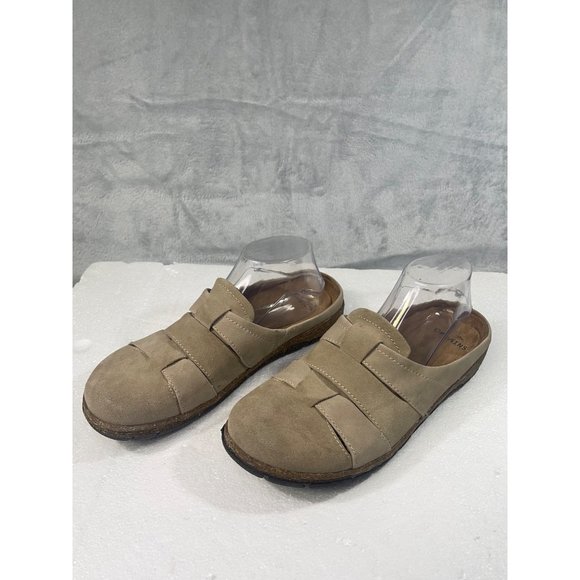 Earth Origins Shoes Women's US 10 Ellery Wheat Suede woven clogs. - Picture 8 of 16